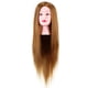 thumbnail image 2 of Cabeza de maniquí de cabello humano real al 40 % Cabeza de muñeca de cosmetología para entrenamiento de peluquería Cabeza de muñeca rubia, 2 of 15