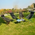 thumbnail image 2 of Lightweight Camping BBQ Chairs Portable Folding Chair Small Camp Backrest Chair Easy to Open & Storage, 2 of 9