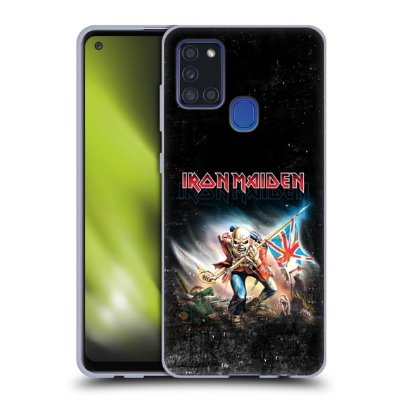 Head Case Designs Officially Licensed Iron Maiden Art Trooper 2016 Soft Gel Case Compatible with Samsung Galaxy A21s (2020)