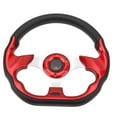 thumbnail image 3 of Volante de carrito de golf de 12,5 pulgadas, volante universal de 6 orificios de repuesto para E‑Z‑GO TXT y Golf RXV Rojo Jadeshay A, 3 of 8