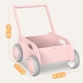 thumbnail image 3 of Andador de madera para bebés HOMEKOL de velocidad ajustable, color rosa, 3 of 6