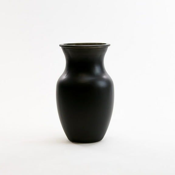 WGV Matte Black Rose Bouquet Vase, Machine Blown - 4.75" Wide x 8" Height, Good quality, Heavy Weighted Base - 1 Pc