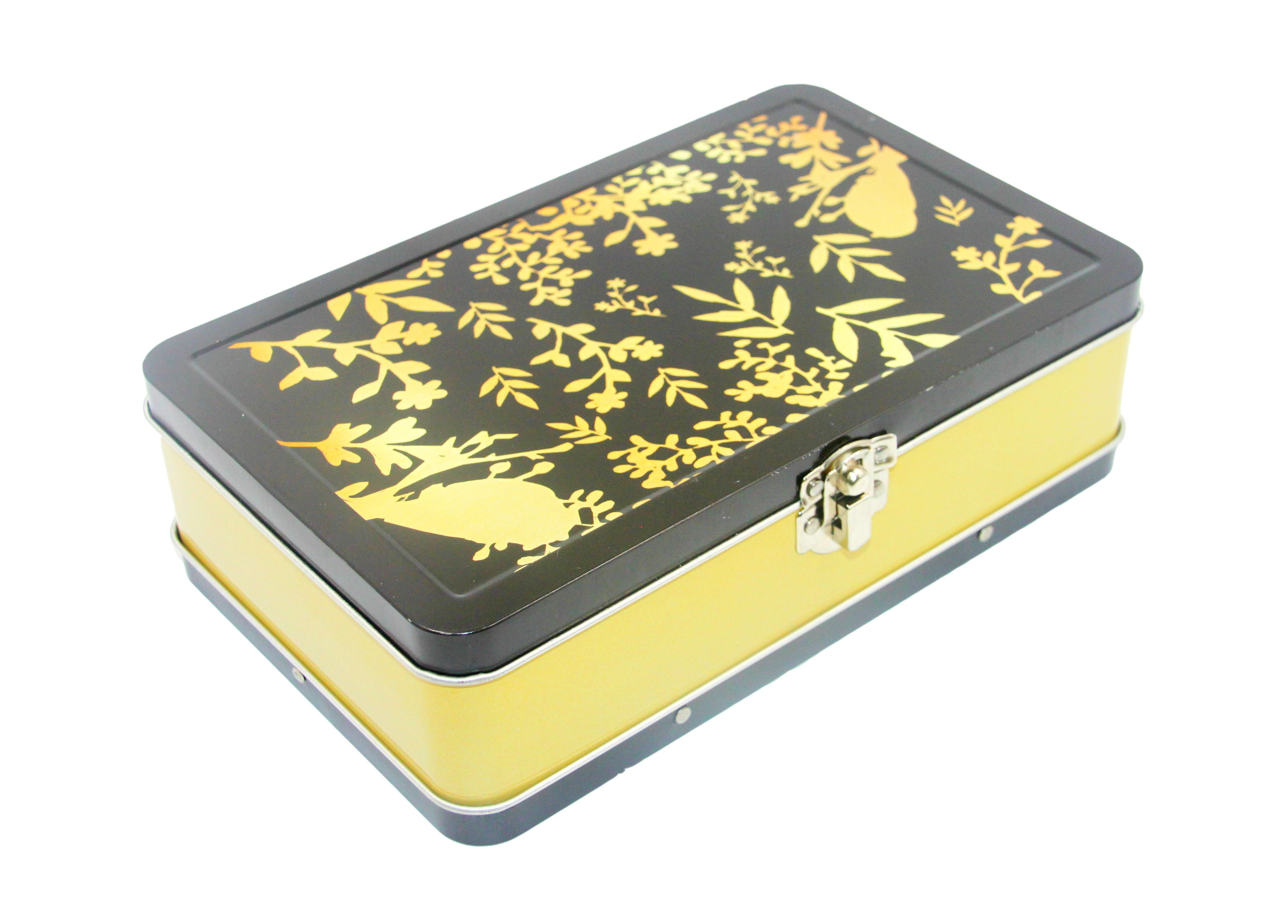 DAHO Metal Pencil Box (Gold)