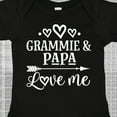 thumbnail image 4 of Inktastic Grammie and Papa Love Me Boys or Girls Baby Bodysuit, 4 of 5