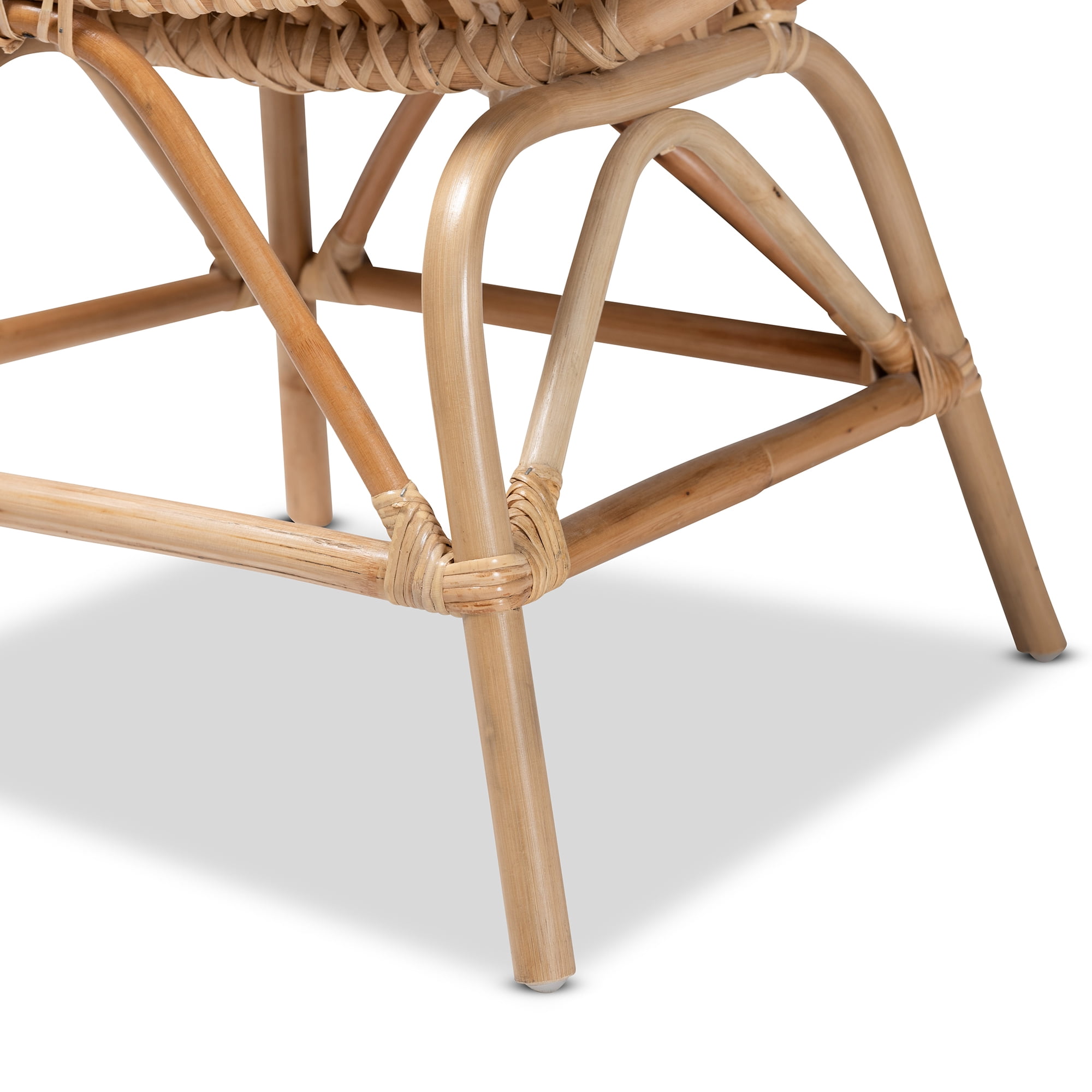 bali & pari Jayden Club Chair, Natural Brown