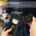 thumbnail image 2 of Crossbody Wallet Women Case for Samsung Note 10,[RFID Blocking] Credit Card Holder with Should Strap,Premium PU Leather Purse Metal Buckle Folio Flip Cover for Samsung Galaxy Note 10, Black, 2 of 8