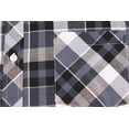 thumbnail image 2 of Men's Plaid Checkered Button Down Casual Short Sleeve Regular Fit Dress Shirt (PLS-06, XL), 2 of 2