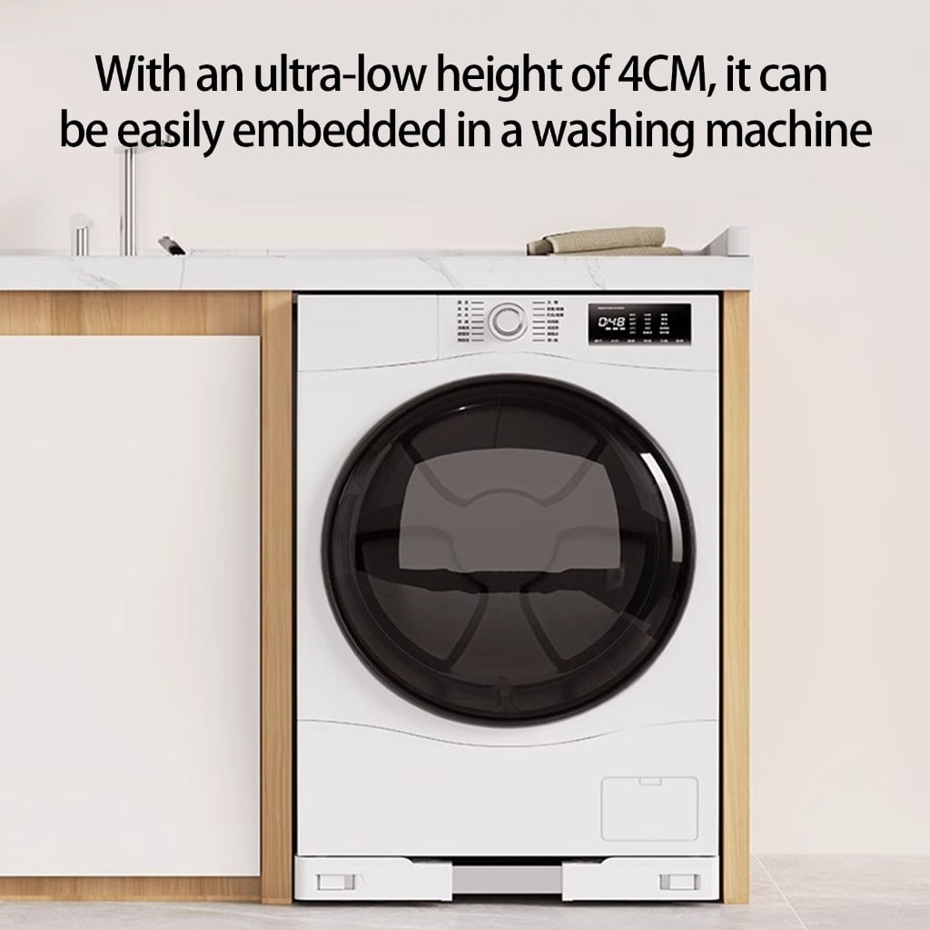 WINDLAND Washer Pedestal Base with Lockable Casters Stackable Frame Suitable for 45-70cm Appliances Slim Space Saving Solution