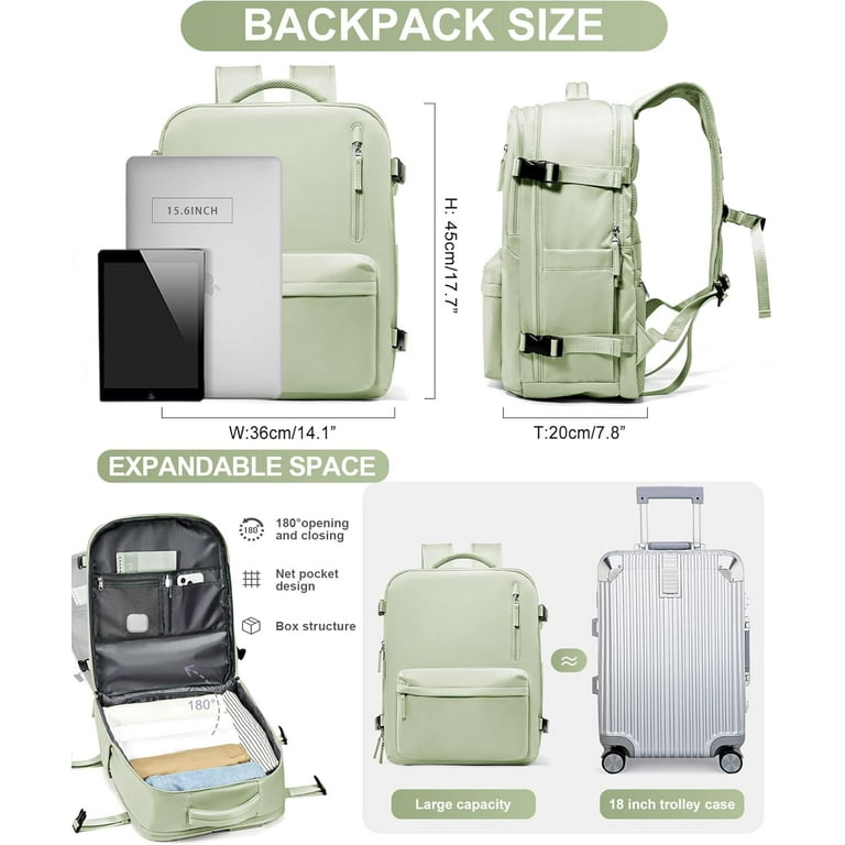 Large Travel Backpack Carry on Flight Approved Laptop Work