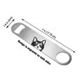 thumbnail image 3 of WIRESTER Double Side Engraved Prints Bottle Opener, Stainless Steel Beer Soda Can Opener - Tuxedo&nbsp;Cat, 3 of 7
