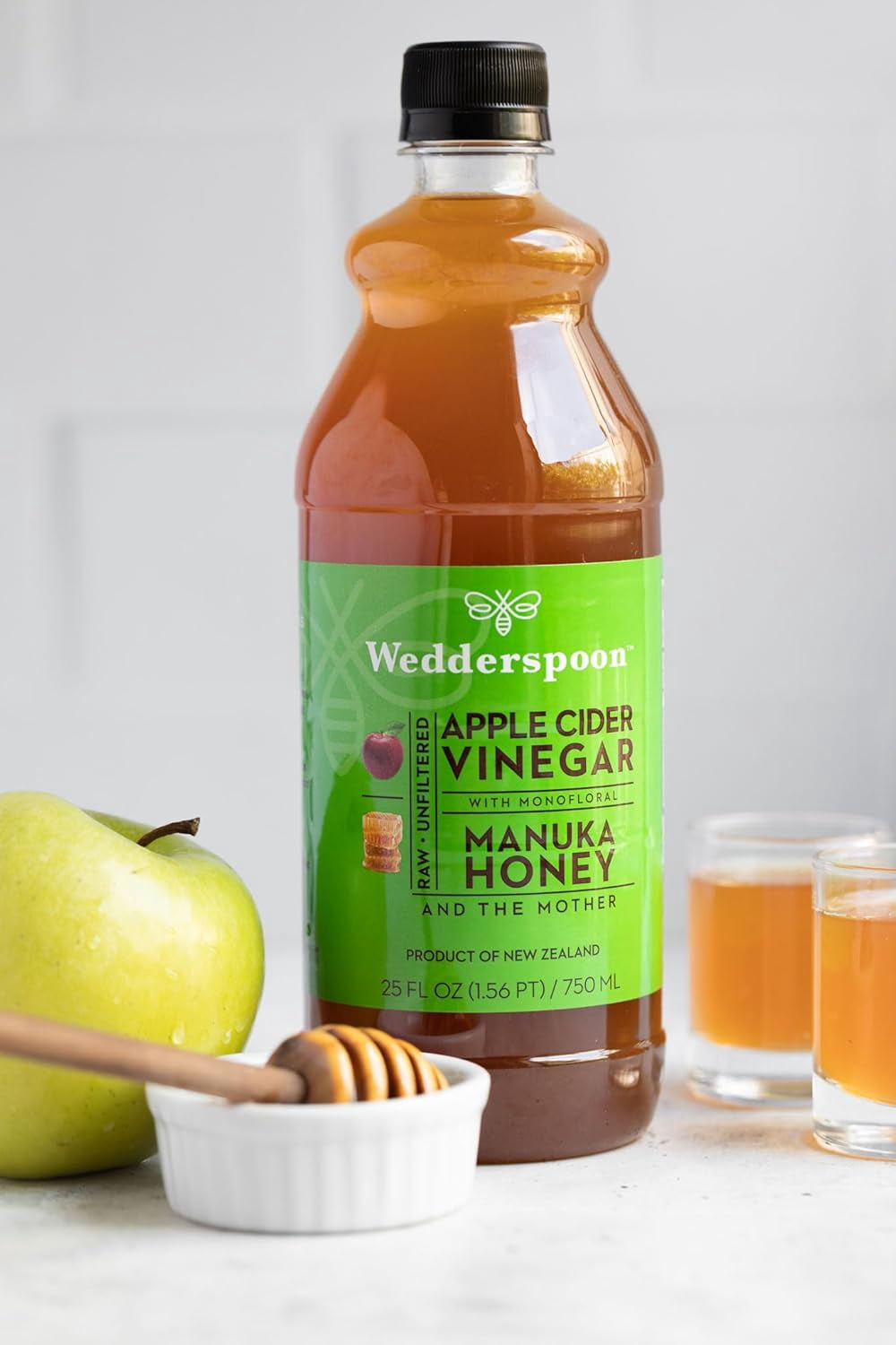 Wedderspoon Apple Cider Vinegar with Monofloral Manuka Honey & The Mother, 25 fl oz