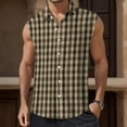 thumbnail image 3 of Aayomet Men's Cotton Graphic Tank Tops Printed Tank Top (Gray, XXL), 3 of 4