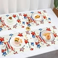 thumbnail image 4 of Vaidha Napperons Patriotiques du 4 Juillet / Napperons en Lin Rouges Blancs Bleus Résistants à la Chaleur / Ensemble de 4 Napperons de Table pour Cuisine et Salle à Manger pour Déco de Fête de la Fête de l'Indépendance / 30x45 cm, 4 of 6