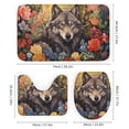 thumbnail image 3 of Funny Glasses Wolf Shower Curtain Sets with Rugs 4 Piece Rustic, 3 of 7
