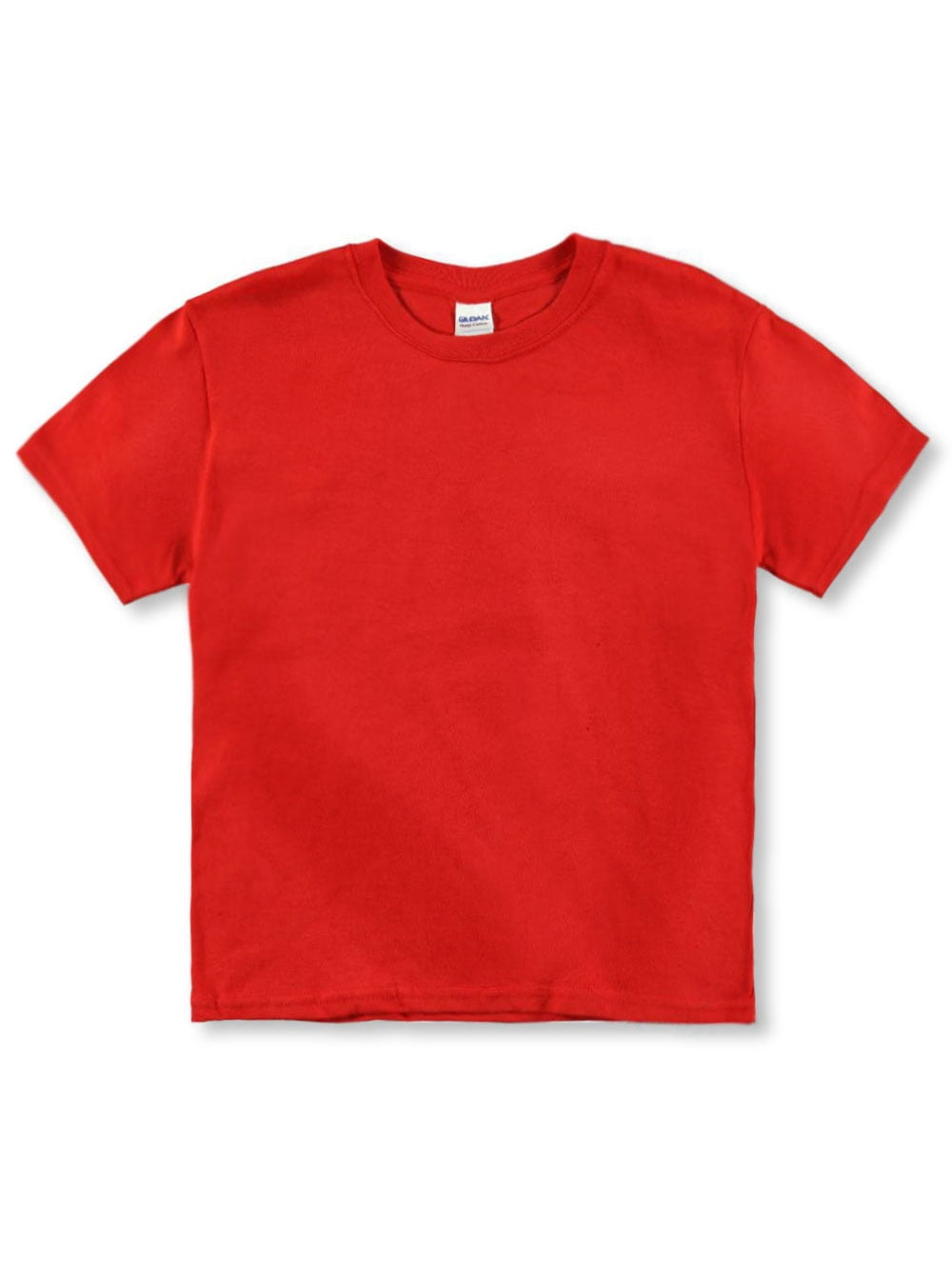 5 Pack Gildan Childrens T-Shirt Cotton Plain Boys Girls T Shirts White Black Red 