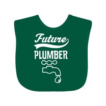 Inktastic Future Plumber Childs Plumbing Boys or Girls Baby Bib