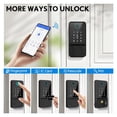 thumbnail image 3 of Keyless Entry Deadbolt Door Lock Smart Locks for Front Fingerprint & Keypad Code & Card & Keys, 3 of 6