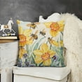 thumbnail image 2 of YINGXI  Spring Throw Pillow Cover,Spring Summer Flower Cushion Case for Sofa Couch 18x18in, 2 of 5