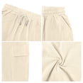 thumbnail image 5 of Lumtrix Cargo Shorts for Men Lightweight Elastic Waist Work Short Loose Fit Hiking Outdoor Bottom with Pockets Khaki 3XL, 5 of 7