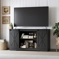 thumbnail image 6 of PULUOMIS 55-75 Gallon Farmhouse Fish Tank Stand with Sliding Barn Doors, Aquarium Stand with Cabinet for Fish Tank Accessories Storage, Turtle Tank, Reptile Terrarium, Capacity 1100 LBS, 6 of 8