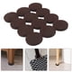 thumbnail image 5 of 24 almohadillas antideslizantes para muebles de madera, autoadhesivas, de fieltro, redondas, antiarañazos, color marrón, 5 of 7