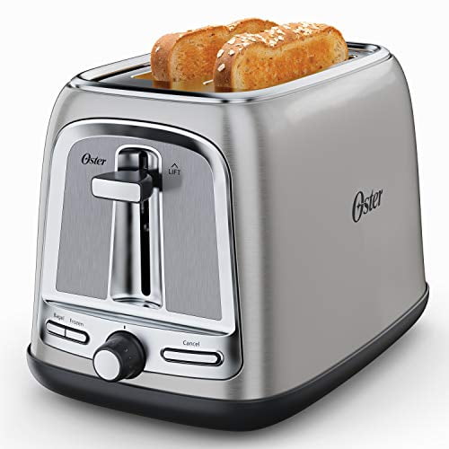 Oster 2Slice Toaster with Advanced Toast Technology, Stainless Steel
