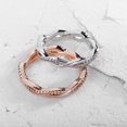 thumbnail image 4 of QualitChoice Couples Wedding Crystal Punk Loop Circle Woman Man Girls Lady Party Jewelry Rings Rose Gold US size: 7 1Set, 4 of 6