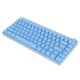 thumbnail image 3 of Teclado mecánico azul Teclado de tres modos de 82 teclas con RGB Compatible con Windows para IOS para Android, 3 of 8