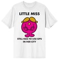 thumbnail image 5 of Mr. Man And Little Miss Meme Little Miss Still Has To Use GPS Crew Neck Short Sleeve Women's White T-shirt-XXL, 5 of 7