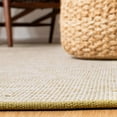 thumbnail image 5 of SAFAVIEH Montauk Bernadine Solid Braided Cotton Runner Rug, Green Olive, 2'3" x 8', 5 of 7
