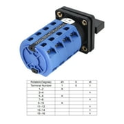 Changeover Switch 3 Position Rotary Selector Cam Switch 16 Terminals Latching