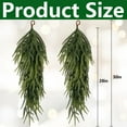 thumbnail image 2 of 2 Pcs Christmas Teardrop Swag, 30" Artificial Faux Pine Needles Teardrop Door Swag, Christmas Norfolk Greenery Teardrop Wreath for Xmas Holiday Door Table Mantle Fireplace Indoor Outdoor Decor, 2 of 7