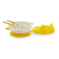 thumbnail image 3 of Primo Passi Baby Suction Bowl with Utensils, Yellow, 3 of 5
