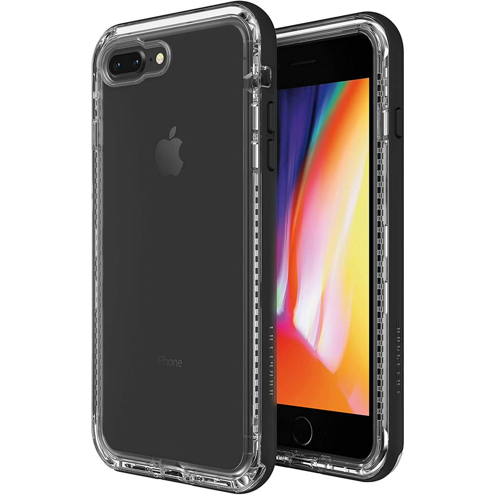 LifeProof Next Series Case for iPhone 8 Plus & 7 Plus, Black Crystal