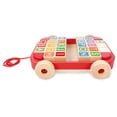thumbnail image 6 of Hape: Pull-Along Cart With Stacking Blocks - Wooden Toy, ABC Letter Blocks, Load Into String Trailer & Take Along, Indoor/Outdoor, Kids Toddler Ages 2+, 6 of 8