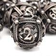 thumbnail image 4 of Metal Dice, 7 PCS Heavy Solid Metallic Dragon Dice Set for Dungeons and Dragon Tabletop Game A, 4 of 5