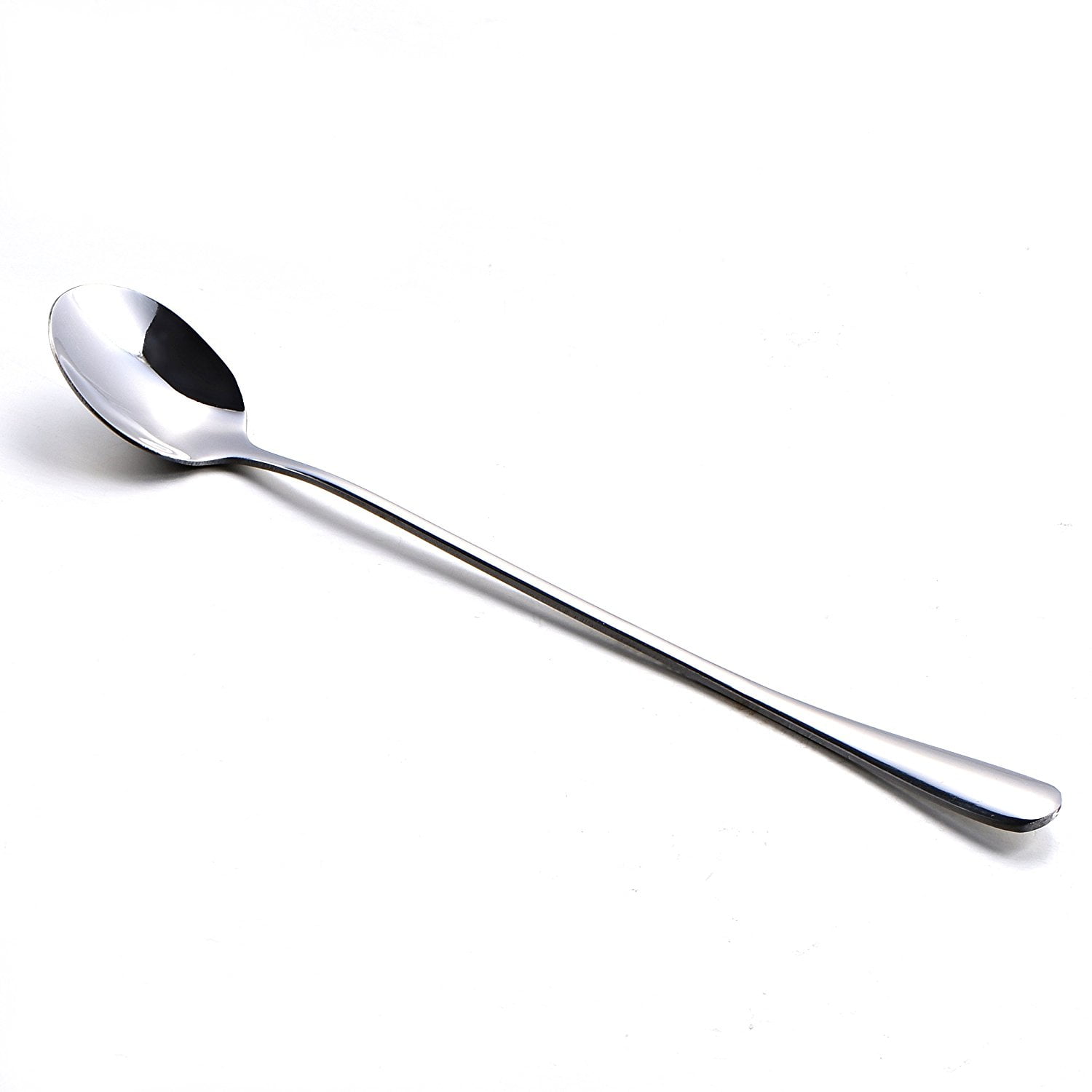 Stainless Steel Ice Tea Spoons Teaspoons with Long Handles, Coffee Stirrers Spoon, Silver Ice