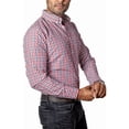 thumbnail image 4 of Camisa Hombre Casual Slim Fit Cuadros Blancos, Rojos, Negros, 4 of 6