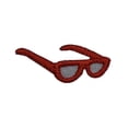 thumbnail image 1 of ID 7525 Red Sun Glasses Patch Eye Summer Shades Embroidered Iron On Applique, 1 of 1