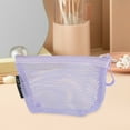 thumbnail image 6 of Unique Bargains 1 Pc Lightweight Mesh Makeup Bag Makeup Bag for Business Travel Nylon Purple, 6 of 6