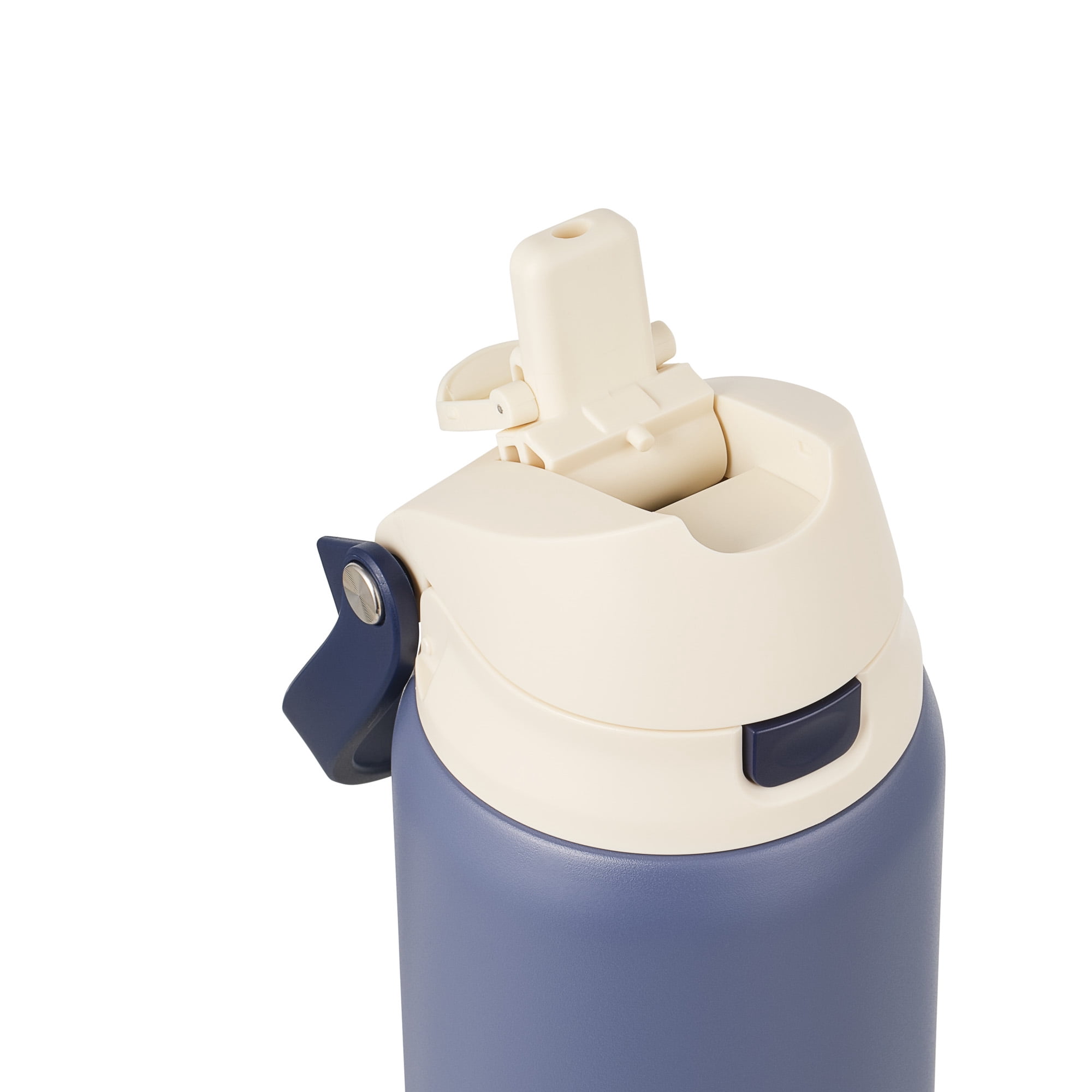TAL 32oz Stainless Steel 2-in-1 Water Bottle with Straw and Chug Lid, Navy