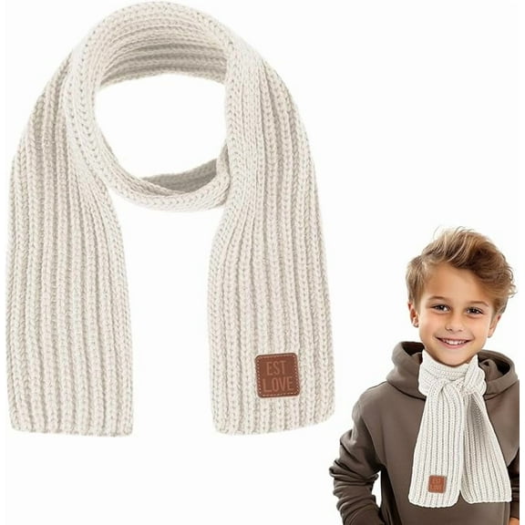 Warm Kids Winter Knit Scarves Soft Knitted Neck Warmer Scarf Warm Scarves Wrap for Boys Girls