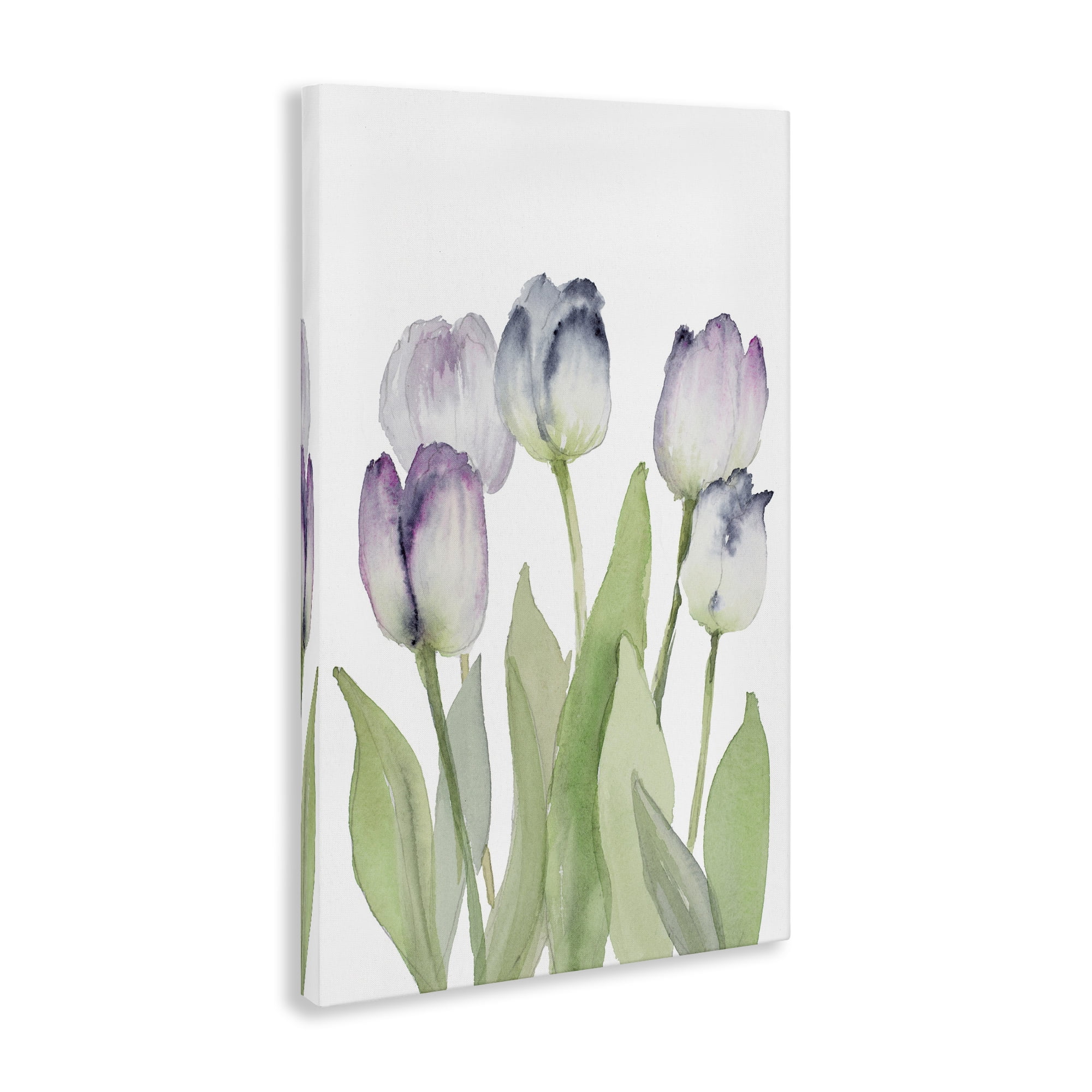 Stupell Industries Soft Garden Tulips Botanical & Floral Painting Gallery Wrapped Canvas Art Print Wall Art, 16 x 24