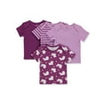 thumbnail image 3 of Hanes Baby Boys' 4-Pack Lap Shoulder T-Shirt - purple, 12 - 18 months (Infant), 3 of 3