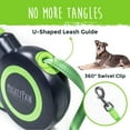 thumbnail image 3 of Mighty Paw Retractable Dog Leash Durable 10x Strong Stainless Steel Internal Coil Reflective Stitching 1 Touch Lock No Slip Grip, 3 of 9