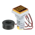 thumbnail image 1 of Labymos Mini Digital Volt-ammeter Voltammeter Ammeter Voltmeter Cymometer Three LED Display Voltage & Current & Frequency Meter Indicator Monitor AC Panel Meter AC60-500V AC0-100A 20-75Hz, 1 of 7