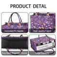thumbnail image 4 of Large Capacity Tote Bag,Purple Orange White Butterfly Pattern Handbag Fashion Luxury Tote Bag,15.7"x13"x 5.1" Inches,Laptop Compatible, 4 of 6