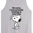 thumbnail image 2 of Peanuts - Looking At Your Dog - Men's Jersey Tank Top, 2 of 5