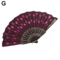 thumbnail image 1 of Pure Sequins Plastic Fan Dancing Fan Folding Fan Embroidered Props Hand-embroidered Dance Fan D3R4, 1 of 6