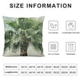 thumbnail image 5 of Shiartex Tropical Palm Tree Pillow Covers Vintage Green Banana Leaf Outdoor Decorative Throw Pillow Covers Rustic Pillowcases Farmhouse Cushion Covers for Couch Bed Sofa Decor 24x24in, 5 of 5